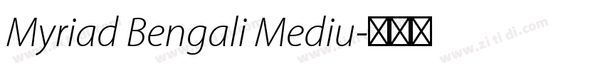 Myriad Bengali Mediu字体转换